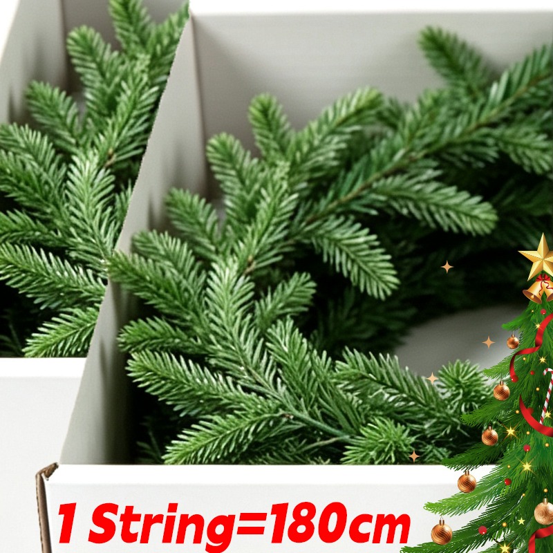 Christmas Tree Artificial - Künstliche Weihnachtskieferblätter, Nadel-Simulation, DIY-Kiefergirlande, Wandbehang, Weihnachtsbaum,