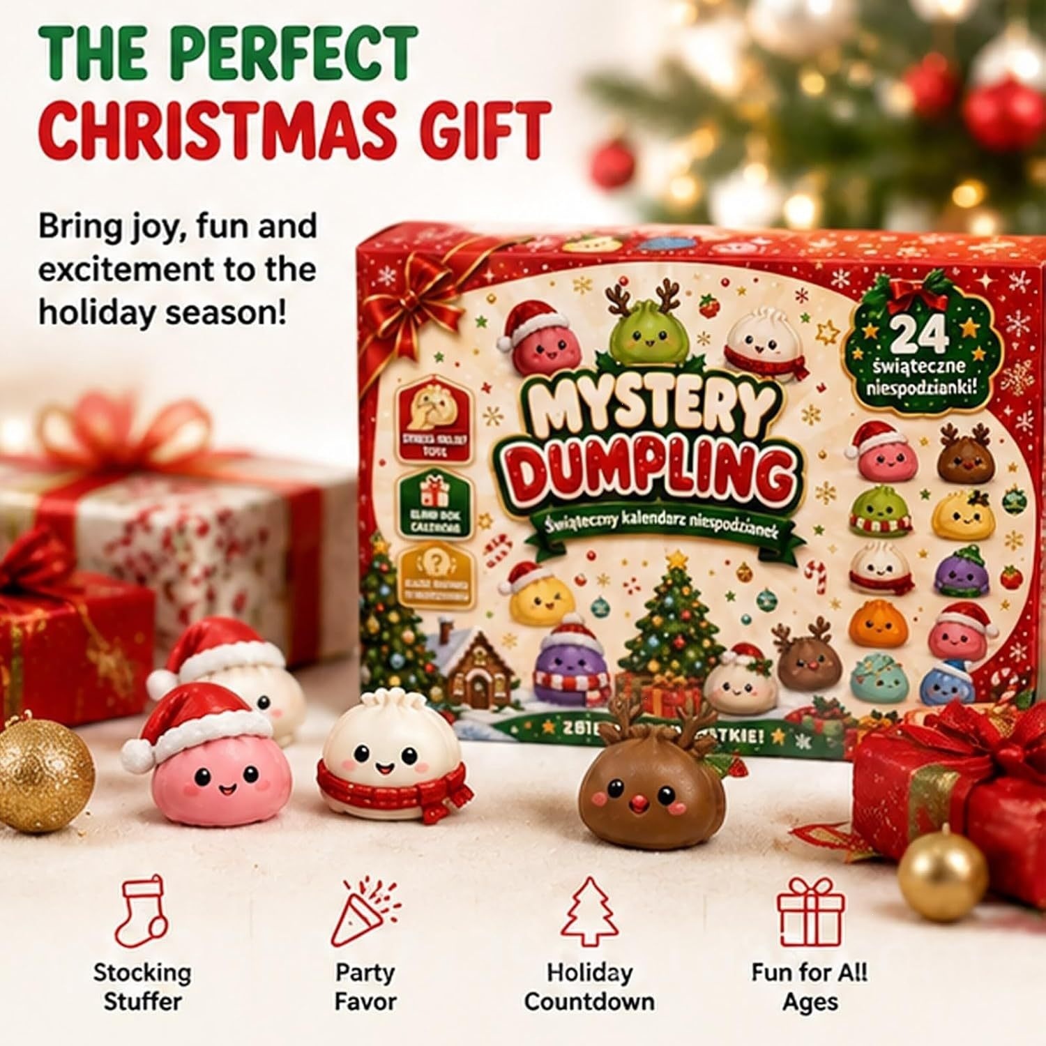 Advent Calendar Gift - 2026 Weihnachts-Überraschungs-Adventskalender Blindbox, 24 Stück Weiche