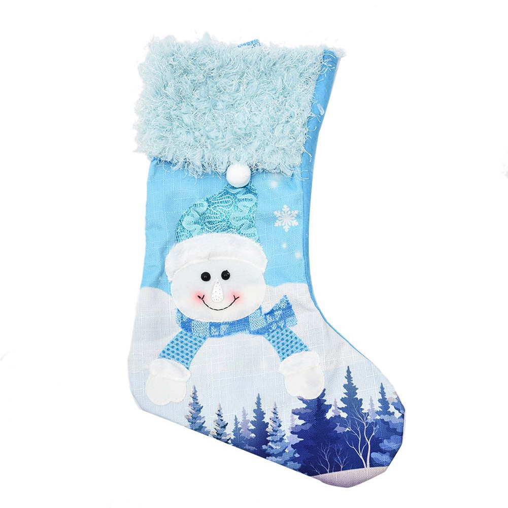 Große blaue gestrickte Weihnac – Christmas Stocking Hanging Bewertung und Preis