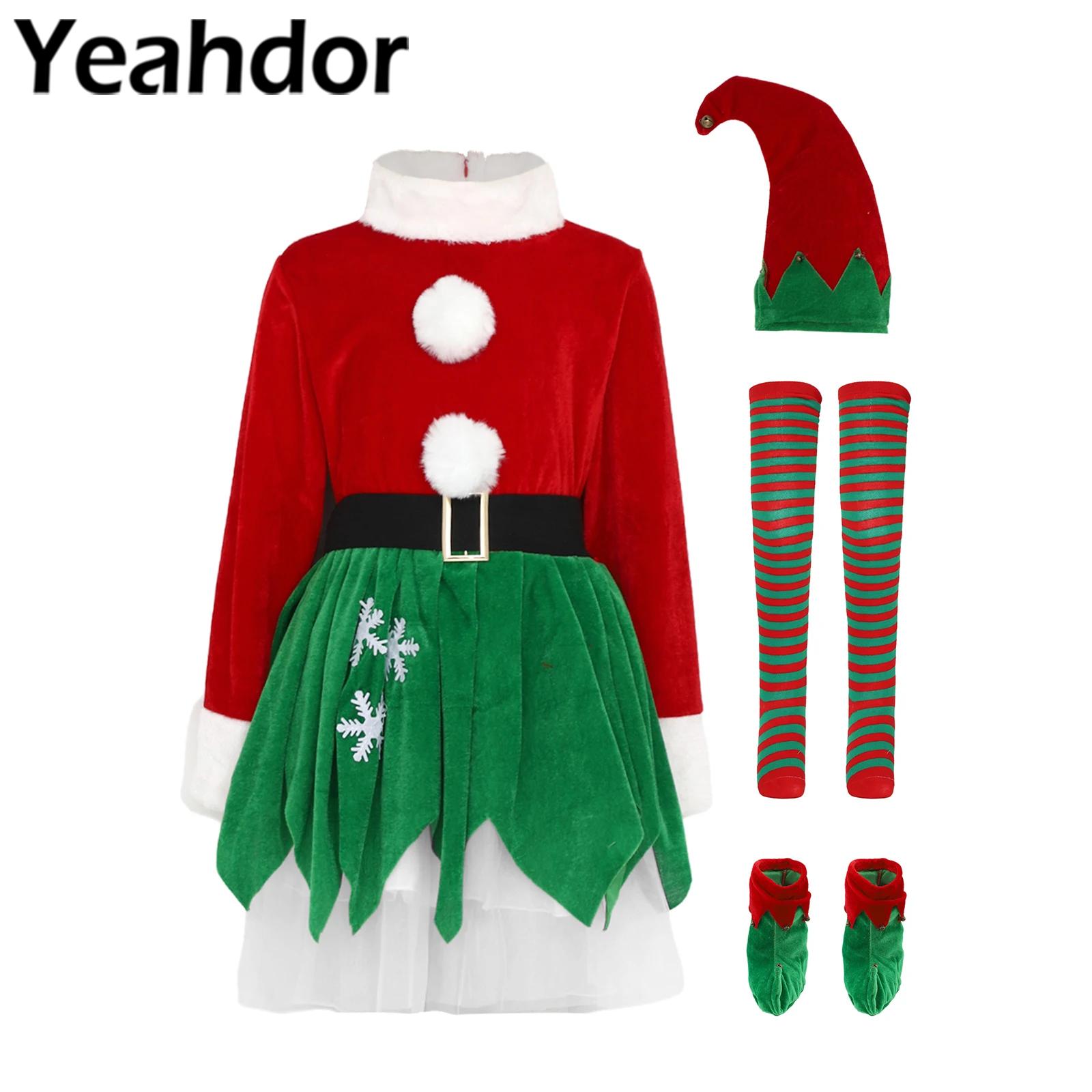 Kinder Mädchen Weihnachten Wei – Elf Costume Christmas Bewertung und Preis