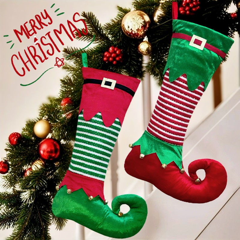 Neuer Weihnachts-Elfenstrumpf  – Christmas Stocking Hanging Bewertung und Preis