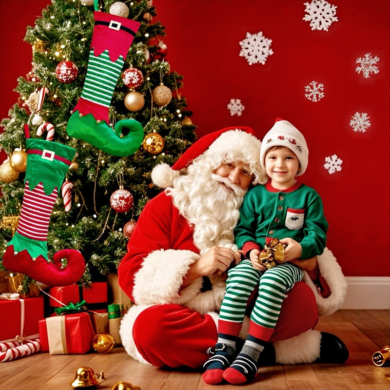 Neuer Weihnachts-Elfenstrumpf  – Christmas Stocking Hanging Bewertung und Preis