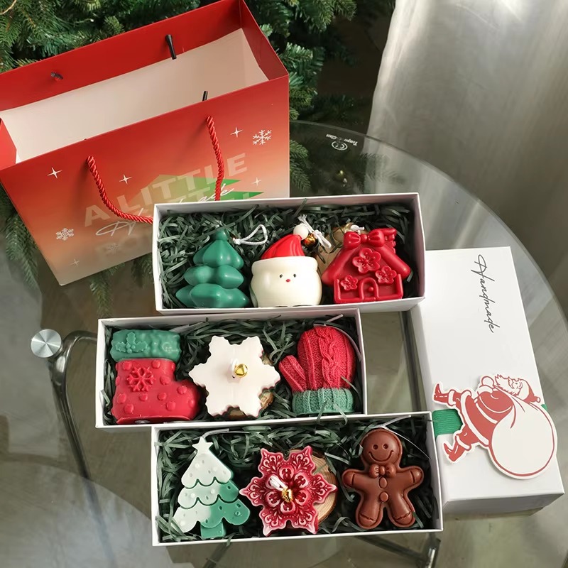 3-teiliges Set handgemachter W – Holiday Candle Set Bewertung und Preis