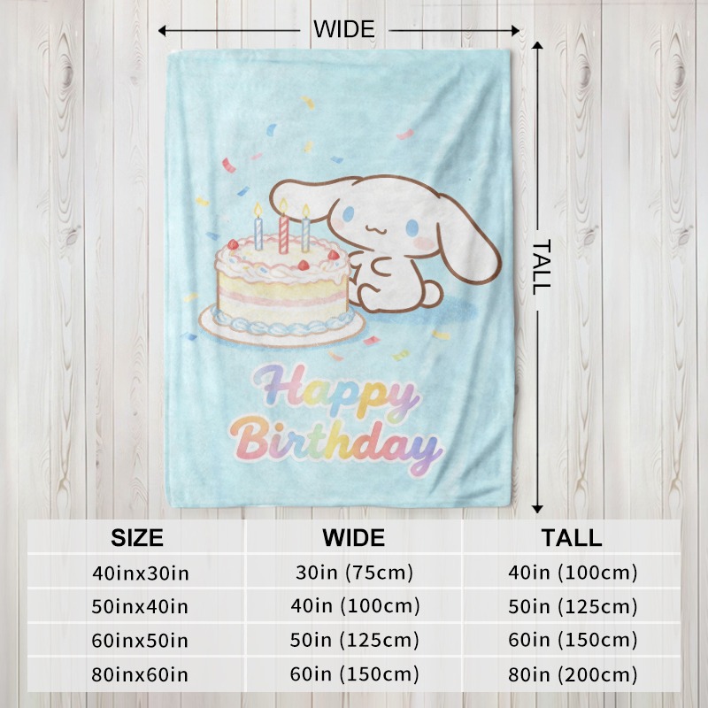Sanrio Decke Cinnamoroll Gebur – Christmas Throw Blanket Bewertung und Preis